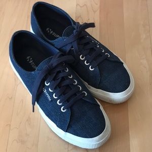 Navy Superga Gym Shoes
